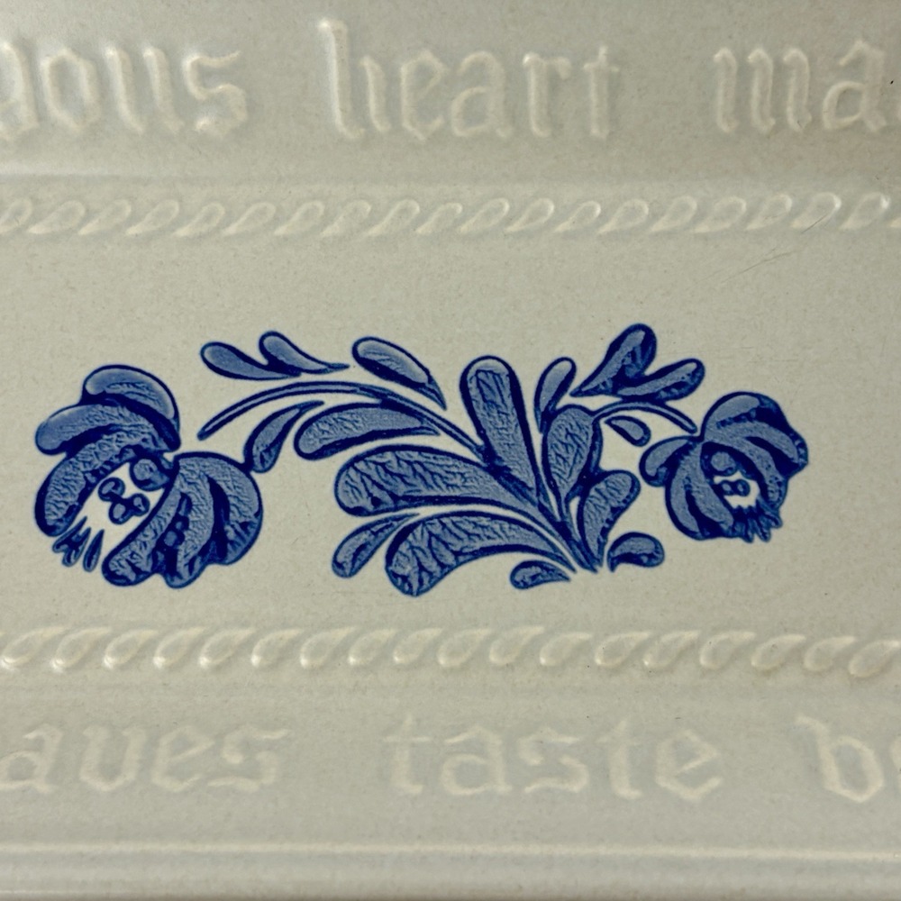 Pfaltzgraff Yorktowne Serving Tray 12" Vtg Joyous Heart Loaves Better Bread USA - Picture 3 of 7